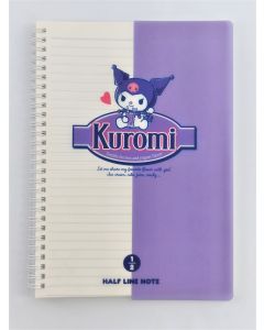 Kuromi Retro Collection B5 PP Wire-bound Book (80 Sheets)-Purple