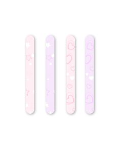 Macaron Series Thicker Nail Files (4 pcs)-Pink
