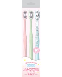 54-Hole Oversized Toothbrushes (3 pcs)-Multi