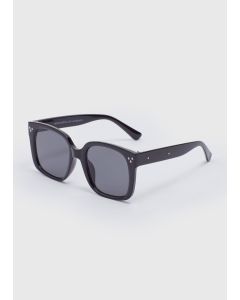 Oversized Nomad Sunglasses-Black-One Size