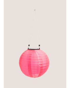 Outdoor Single Ball Solar Light (20cm x 20cm x 20cm)-Pink