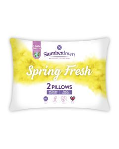 Slumberdown Spring Fresh Pillow Pair White-White-One Size