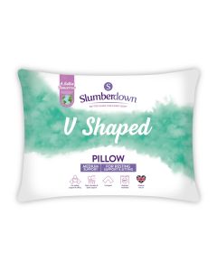 Slumberdown V Shaped Pillow-White-One Size