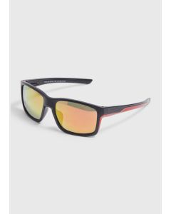 Mirror Lens  Sport Sunglasses-Orange-One Size