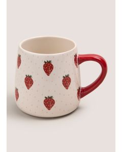 Strawberry Mug (9.5cmx7.5cm)-Red/White