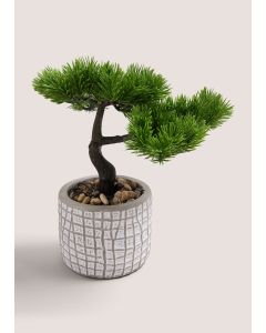 Bonsai In EmbroidePot (25cm x 18cm x 26cm)-Green