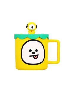 مجموعة Bt21 كوب بغطاء سيليكون سيراميك (425مل)(تشيمي)