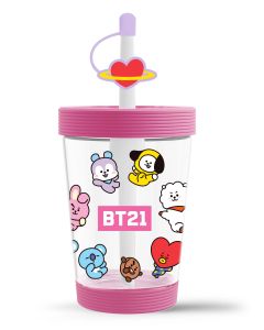 Bt21 Collection Portable Plastic Tumbler (535Ml)