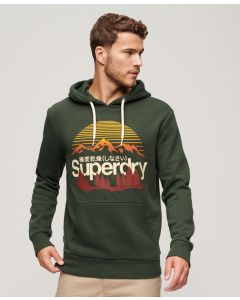 Great Outdoors Logo Print Hoodie