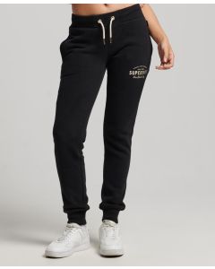 Luxe Metallic Logo Slim Joggers