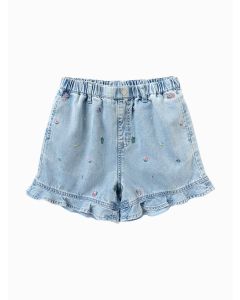 Pre-School Girl Solid Colour 100% Cotton Shorts