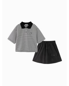 Pre-School Girl Striped Suit