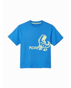 Boy'S T-Shirt Round V-Neck Short-Sleeved T-Shirt