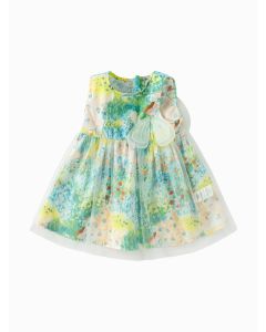 Baby Girl Highlight Style Woven One-Piece Dress