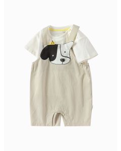 Baby Boy Light Outdoor Style Woven Short Sleeve Set