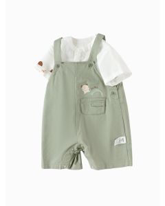 Baby Boy Light Outdoor Style Woven Short Sleeve Set