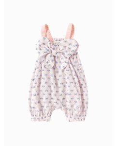 Baby Girl Light Outdoor Style Woven Jumpsuit