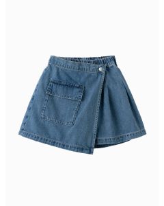 Kids Girl Outdoor Style Denim Shorts