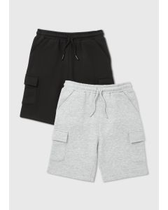 Boys 2 Pack Jogger Shorts