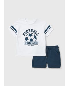 Boys Football T-Shirt & Shorts Set