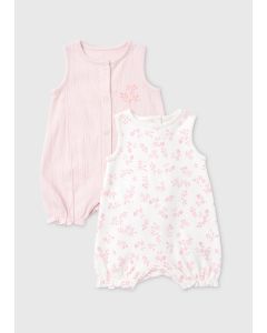 Baby 2 Pack Crinkle Romper