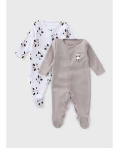 Baby 2 Pack & Panda Sleepsuits