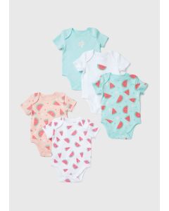 Baby 5 Pack Watermelon Bodysuits