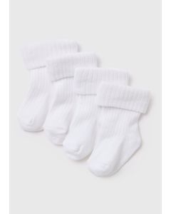 Baby 4 Pack Ribbed Socks