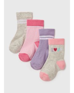 Baby 4 Pack Sports Socks