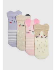 Baby 4 Pack Animal Design Socks