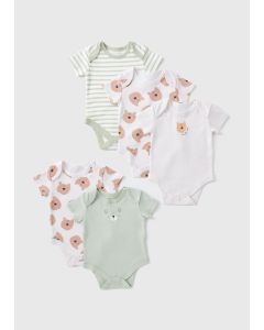 5 Pack Baby Bear Bodysuits