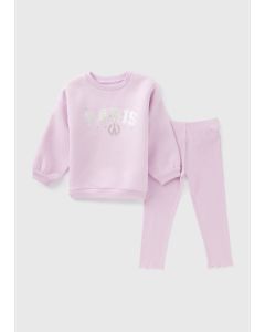 Girls Paris Sweatshirt & Leggings Set