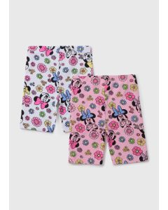 Minnie Mouse Girls 2 Pack Floral & Shorts