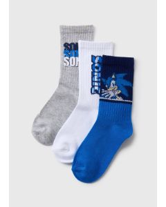 Sonic Boys 3 Pack Socks