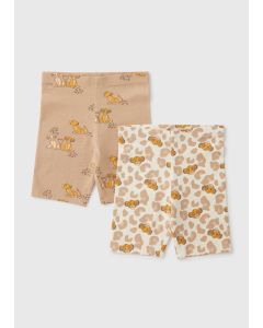 Disney Girls 2 Pack Simba Shorts