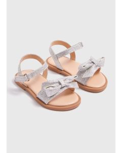 Girls Glitter Bow Occasion Sandals