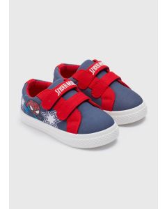 Marvel Boys Spiderman Strap Canvas Trainers