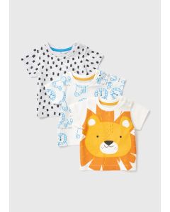 Baby 3 Pack Lion Print T-Shirts