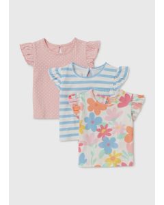 Baby 3 Pack Floral T-Shirts