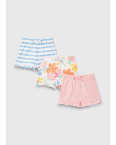 Baby 3 Pack Floral Shorts