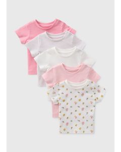 Baby 5 Pack Floral T-Shirts