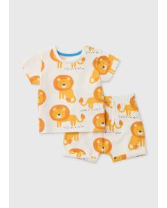 Baby Lion Print Top and Short Sets