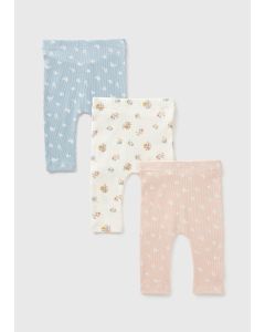 3 Pack Baby Floral Leggings