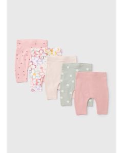 5 Pack Baby Floral Leggings