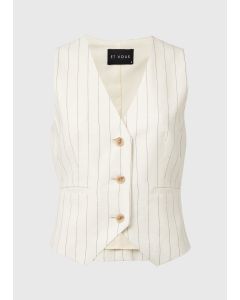 Et Vous Pinstripe Linen Waistcoat