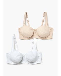 2 Pack DD+ Non-Padded Moulded Bras