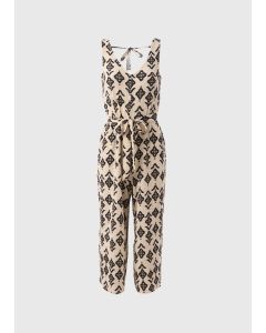 V Neck Crinkle Jumpsuit