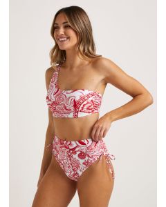 Paisley High Waisted Brazilian Bikini Bottoms