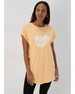 Heart Longline T Shirt