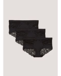 3 Pack Lace Midi Knickers